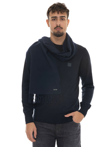 BOSS Men's NASTER Blue Scarf