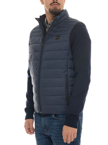 BOSS Men's ODENO2 Quilted Vest in Blue