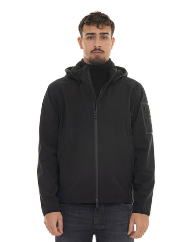 BOSS Men's OW-HEXASHELL-JT-HD Black Jacket