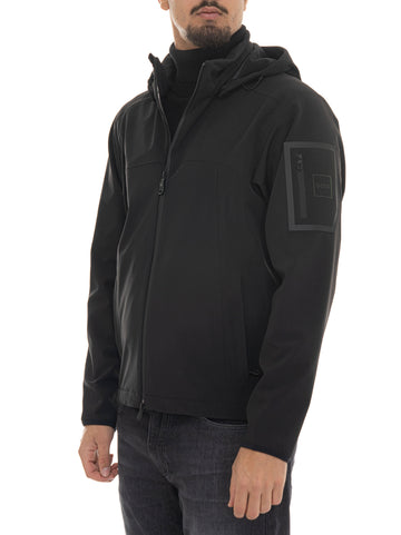 BOSS Men's OW-HEXASHELL-JT-HD Black Jacket