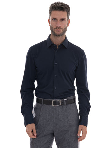 BOSS Men's Blue Shirt