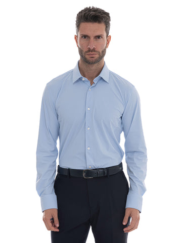 Camicia Celeste BOSS Uomo
