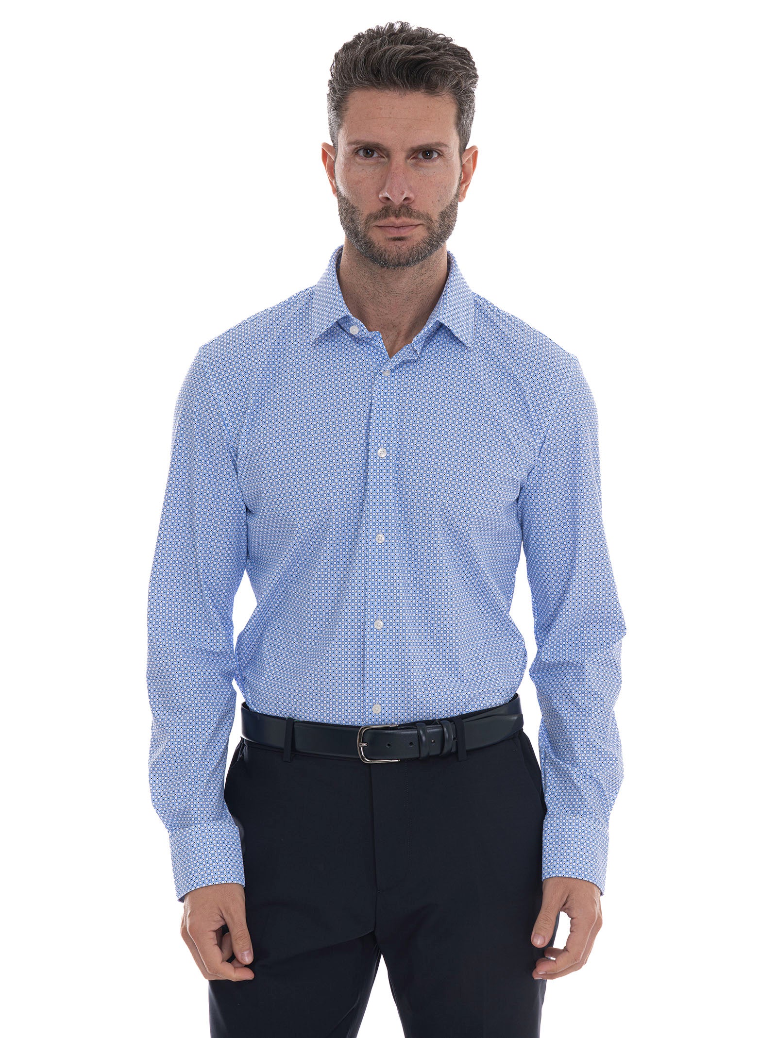 BOSS Camicia Uomo - Tessuto Misto In Cotone E Viscosa, Eleganza E Comfort
