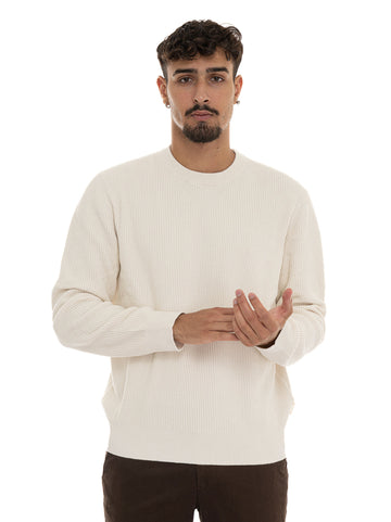 Maglia girocollo P-HORSO Bianco BOSS Uomo