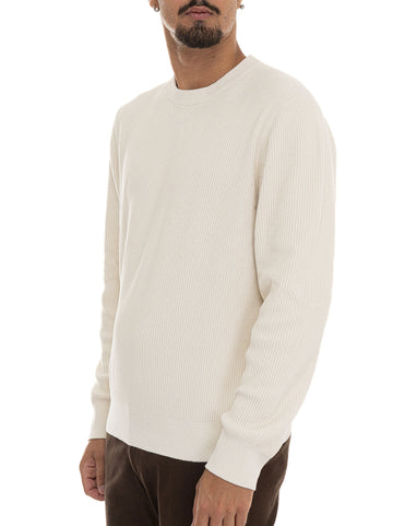 Maglia girocollo P-HORSO Bianco BOSS Uomo