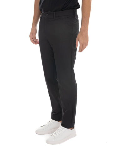 Pantalone modello chino  P-KAITON1-ZIP Nero BOSS Uomo