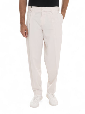 Pantalone largo P-PHIL-PLCWWGPK Panna BOSS Uomo