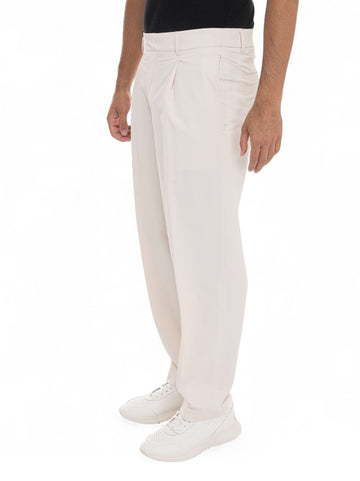 Pantalone largo P-PHIL-PLCWWGPK Panna BOSS Uomo