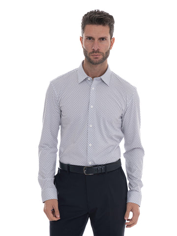 Camicia Bianco-blu BOSS Uomo