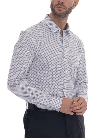 Camicia Bianco-blu BOSS Uomo