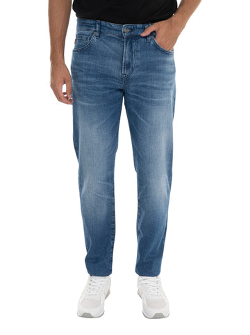Jeans 5 tasche RE-MAINE-BO Denim scuro BOSS Uomo