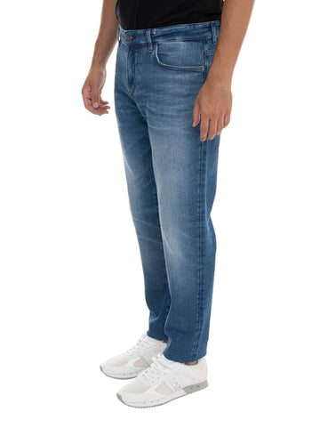 Jeans 5 tasche RE-MAINE-BO Denim scuro BOSS Uomo