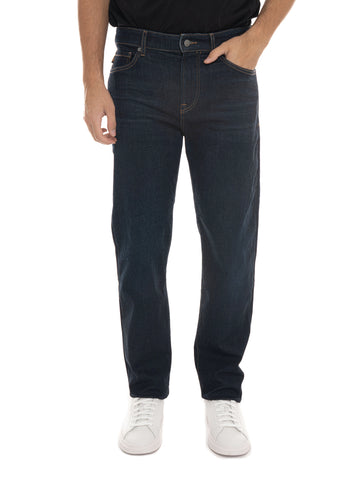 BOSS Men's RE-MAINE-BO 5-Pocket Jeans in Blue Denim