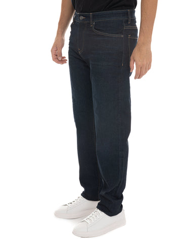 BOSS Men's RE-MAINE-BO 5-Pocket Jeans in Blue Denim