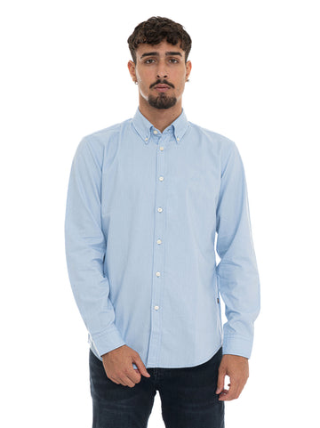 Camicia manica lunga RICKERT-M- Celeste BOSS Uomo