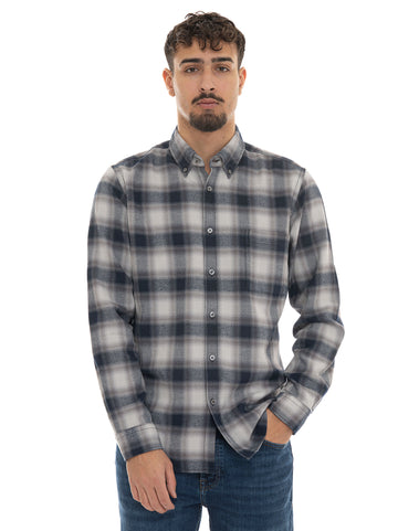 BOSS Men's RICKERT-M Casual Shirt - Grey