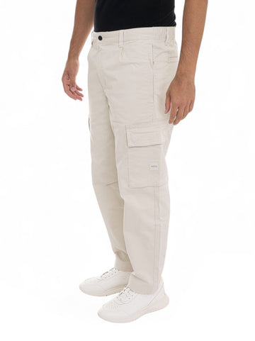 Pantalone cargo  SISLA-9-CARGO Beige BOSS Uomo