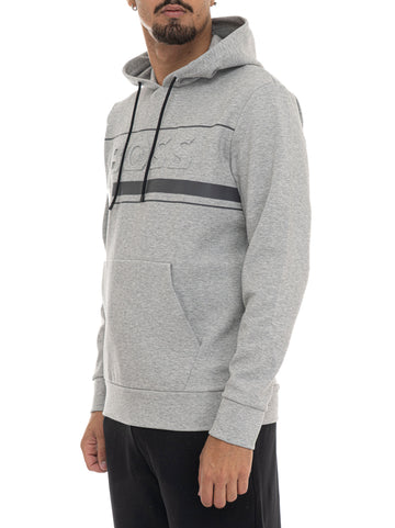 Felpa con cappuccio SOODY ZONE Grigio BOSS Uomo