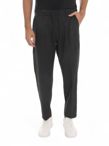 Pantalone modello chino T-CONVERT-PLEAT Nero BOSS Uomo