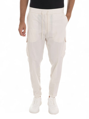 Pantalone cargo T-URBANEX Panna BOSS Uomo