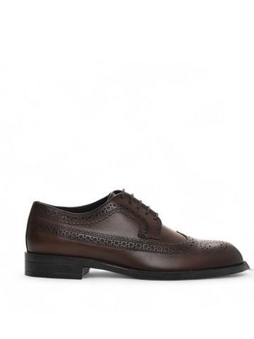Scarpa in pelle TAYIL-DERB Marrone BOSS Uomo
