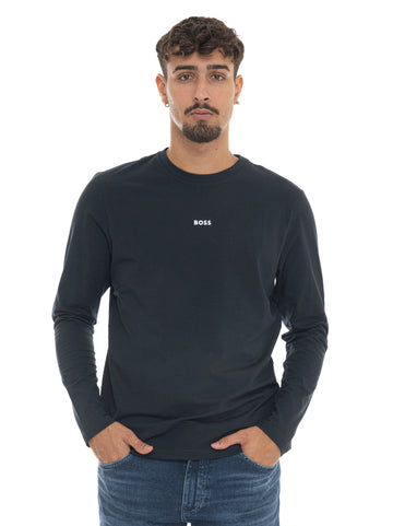 BOSS Men's TCHARK Blue T-Shirt
