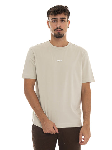 BOSS Men's TCHUP Beige T-Shirt