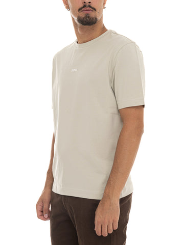 BOSS Men's TCHUP Beige T-Shirt