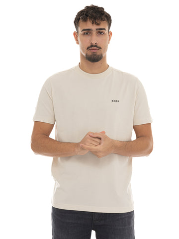 BOSS Men's Cream T-Shirt