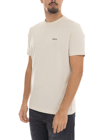BOSS Men's Cream T-Shirt