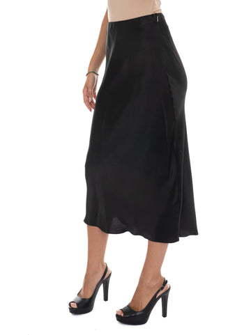 BOSS Women's Vesatie3 Black Godet Skirt