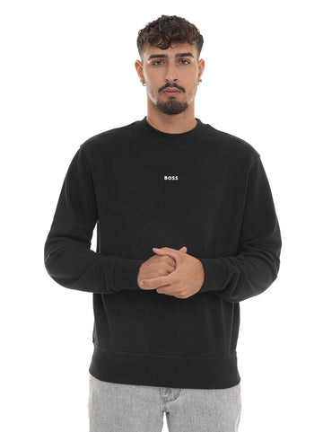 Felpa WESMALLCREW Nero BOSS Uomo