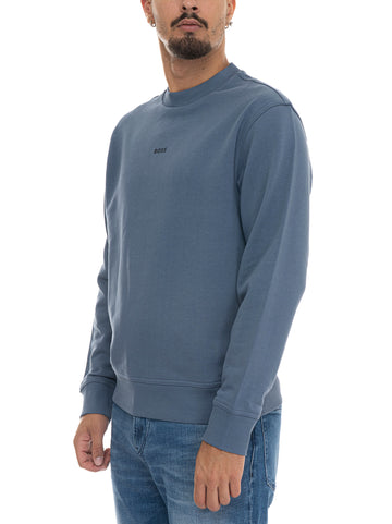 Felpa WESMALLCREW Azzurro BOSS Uomo