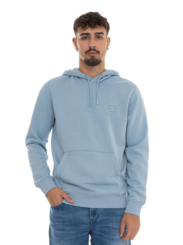 Felpa WETALK Azzurro BOSS Uomo