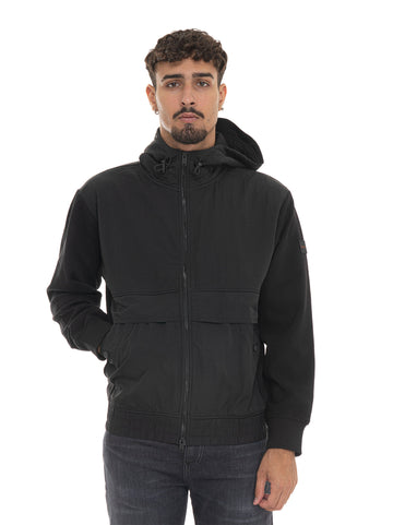 Giubbino con cappuccio ZE--HOOD Nero BOSS Uomo