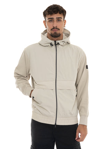Giubbino con cappuccio ZE--HOOD Beige BOSS Uomo