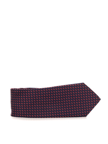 Cravatte Blu-rosso Canali Uomo