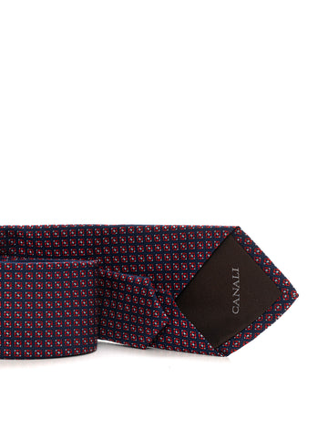 Cravatte Blu-rosso Canali Uomo