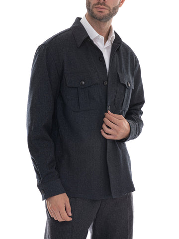 Giacca Antracite Canali Uomo