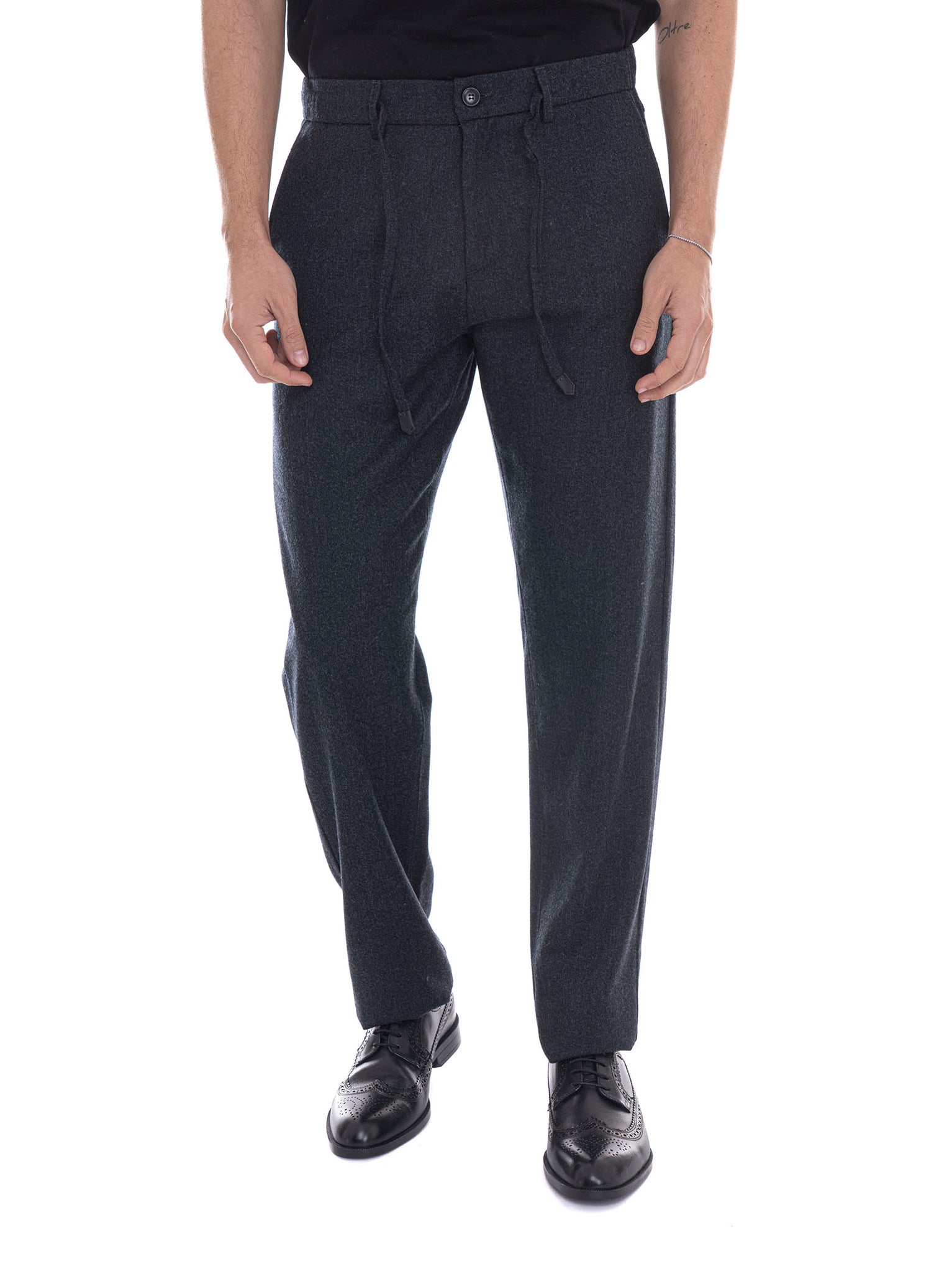 Canali Men's Anthracite Jogger Pants