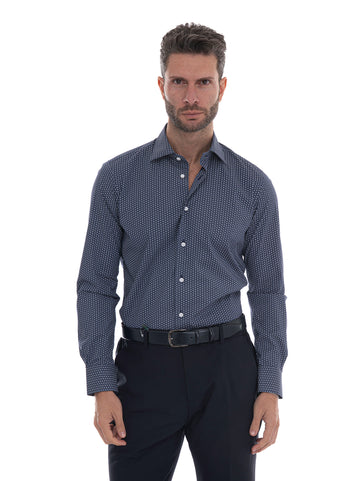 Camicia Blu Carrel Uomo