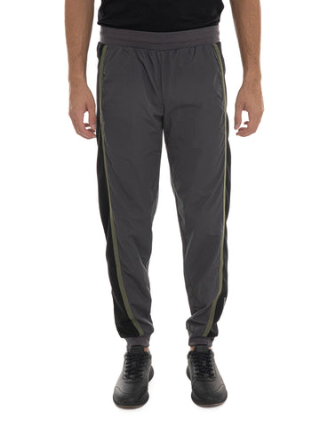 EA7 Men's Grey-Green Tracksuit Bottoms