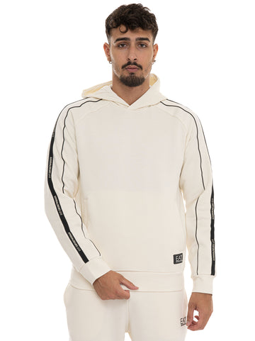 Felpa Panna EA7 Uomo