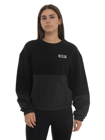 Felpa Nero EA7 Donna