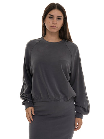 Felpa Grigio EA7 Donna