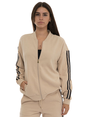 Felpa Beige-nero EA7 Donna