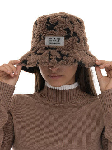 Cappello Nero-marrone EA7 Donna