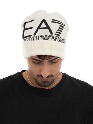 Cappello Panna-nero EA7 Uomo