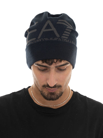 Cappello Blu-grigio EA7 Uomo