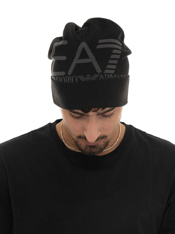 Cappello Nero-grigio EA7 Uomo